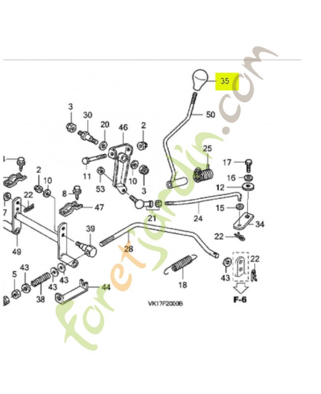 Bouton Réf. Honda 80304-VK1-003 et 80303-VK1-003