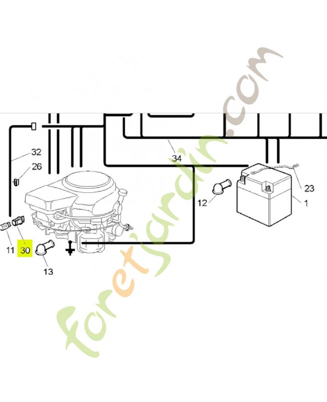 Porte lampe Honda 80303Y09003