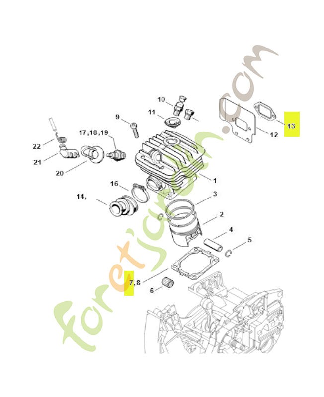 Jeu de joints moteur référence 1128-007-1052 - Pièce de détachée Sithl / Vicking