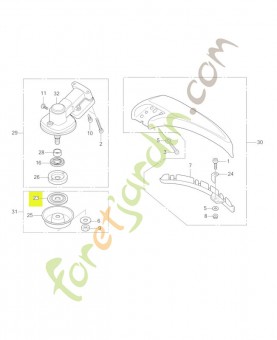 Support de lame réf honda 80053VJ5003