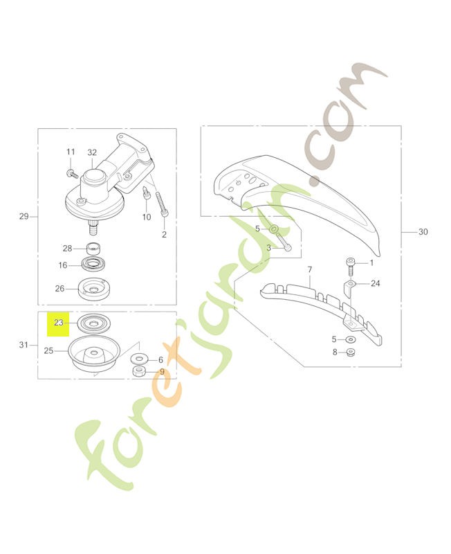 Support de lame réf honda 80053VJ5003