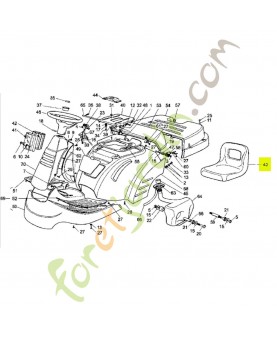 Siege Réf. Honda 80271-Y09-003 et CG25722454H1