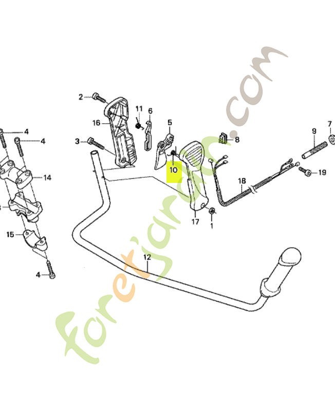 Ressort réf honda 80067VJ5013
