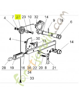 Poulie  Réf. Honda 80257-Y09-003 et CG25601557H0