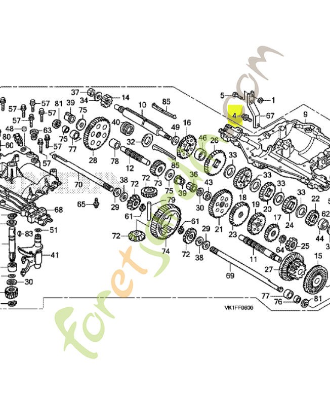 Vis  réf honda 80081Y09003