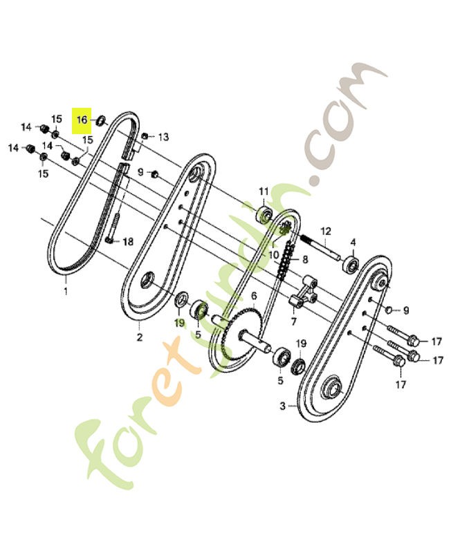 Circlip réf honda 80083V40003