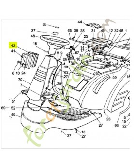 Protection interieur  Réf. Honda 80251-Y09-003 et CG25600021H1