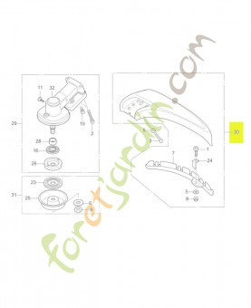 Ensemble de déflecteur réf honda 80089VJ5013