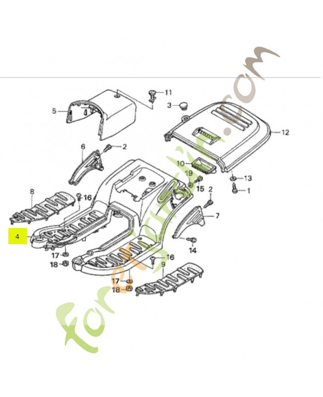 Couvercle de roue  Réf. Honda 80250-VK1-013 et 80250-VK1-003