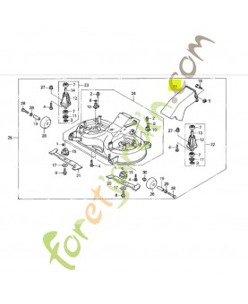 Goulotte Réf. Honda 80245-VK1-003 et 80245-VK1-013