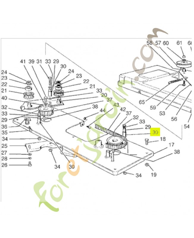 Palier Réf. Honda CG25038000H0 et 80228-VK1-003