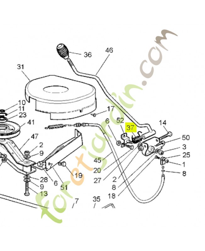 Ressort  Réf. Honda CG25430227H0 et 80220-Y09-003