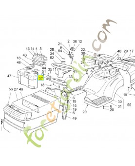 Ressort Réf. Honda CG25430215H0 et 80215-Y09-003