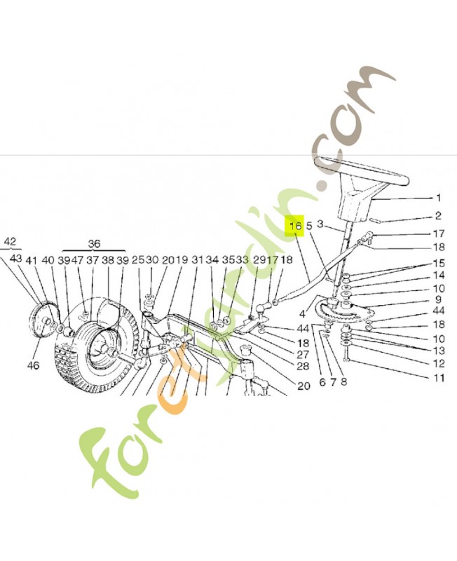 Bielle de direction  Réf. Honda 80215-VK1-003 et CG25033003H1