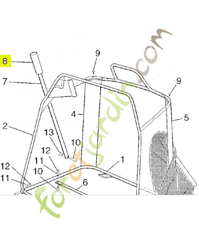 Poignée Réf. Honda 80211-Y09-003 et CG25394508H0