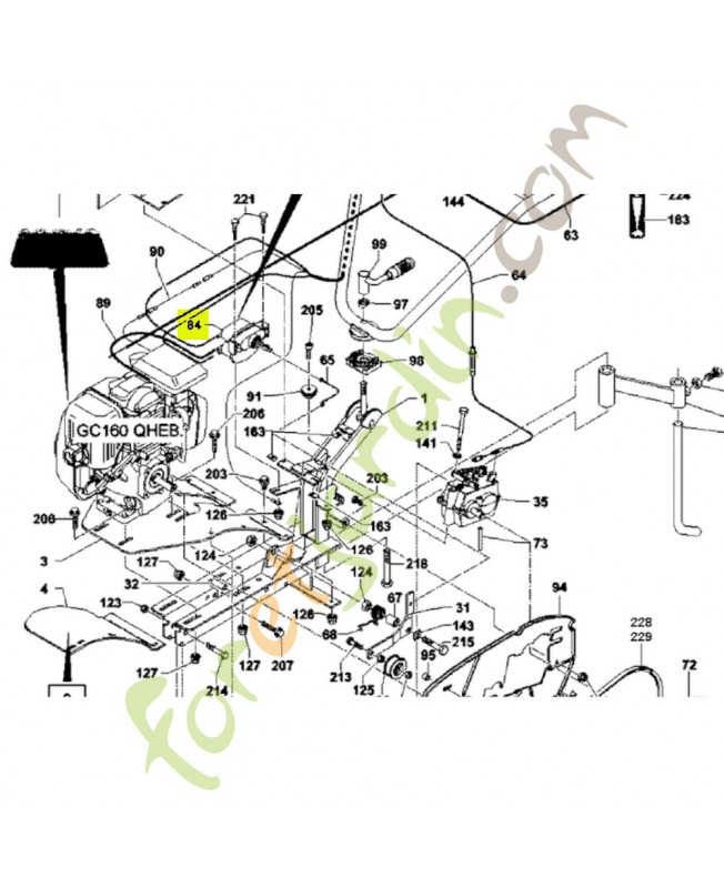 Ensemble cylindre, controle réf. Honda 80051V40003