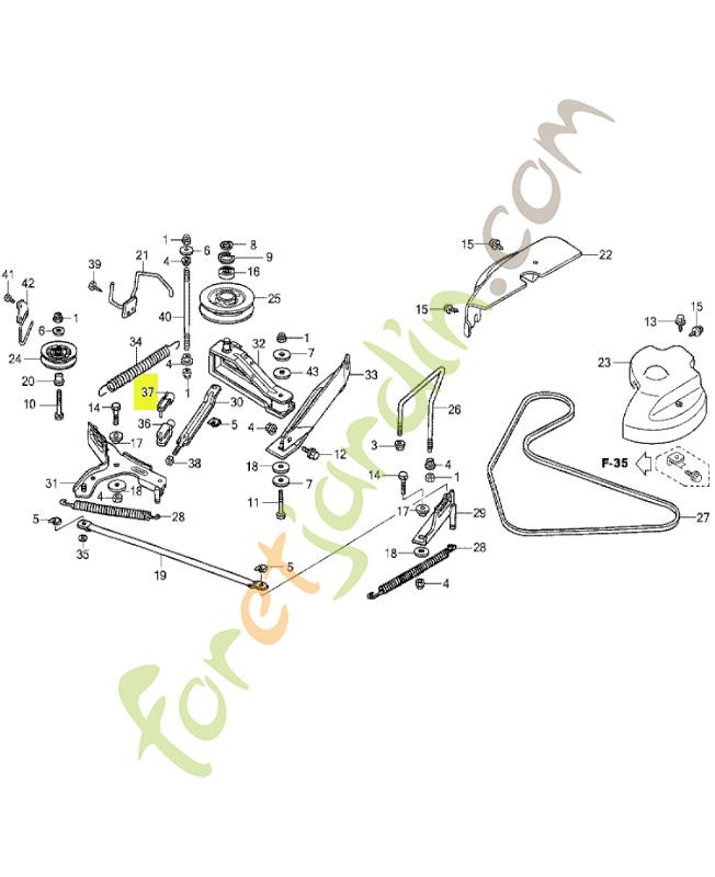 Attache réf honda 80118Y09003
