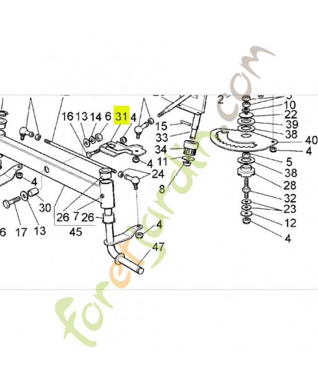 Levier  Honda 80208Y09003