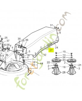 Déflecteur Réf. Honda CG25190091H0 et 80198Y09003