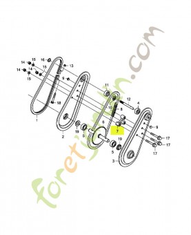 Entretoise réf honda 80124V40003