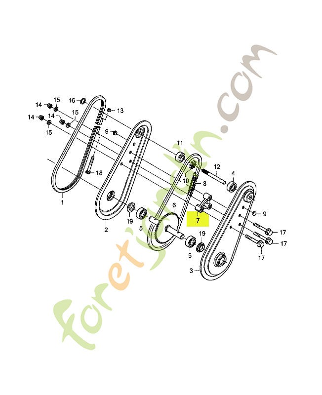 Entretoise réf honda 80124V40003