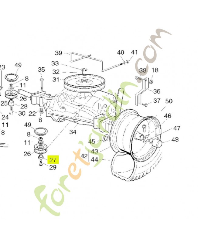 Entretoise Réf. Honda 80196Y09003 et CG25160018H0