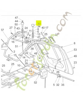 Cache Réf. Honda CG25122000H2 et 80189Y09003