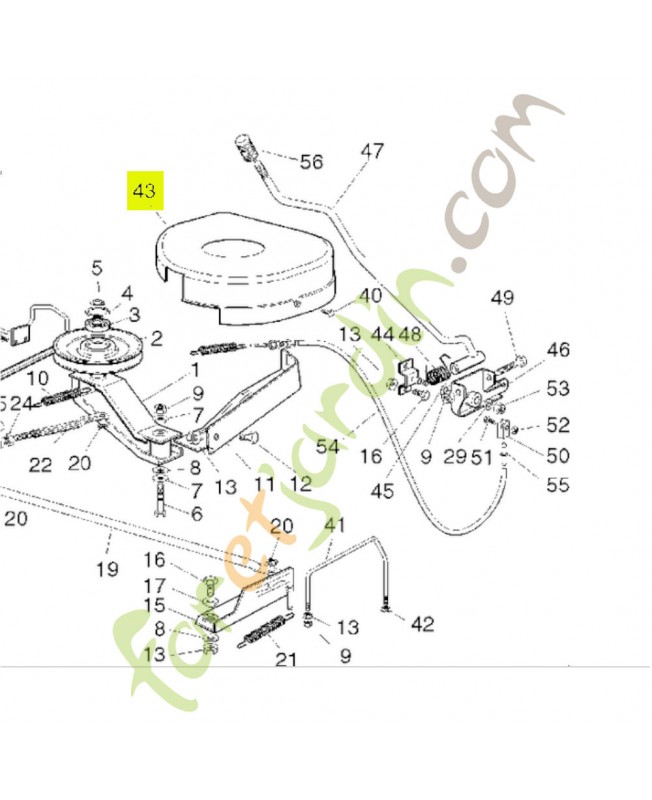 Couvercle Réf. Honda CG25060103H0 et 80173Y09003