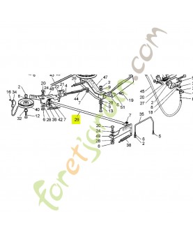 Tige Réf. Honda 80164Y09003 et CG25033024H0