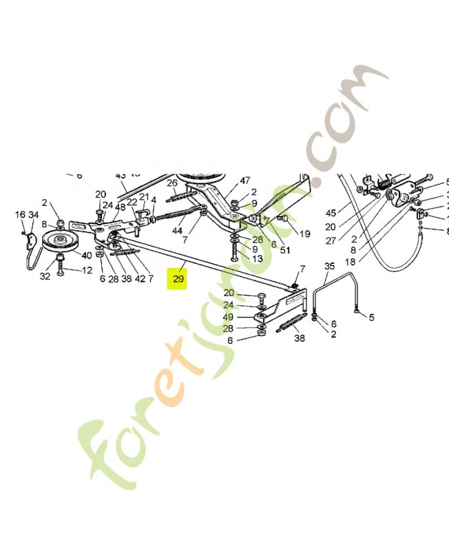 Tige Réf. Honda 80164Y09003 et CG25033024H0