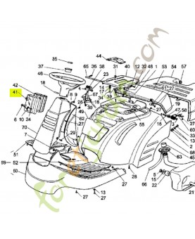 Protection supérieur Réf. Honda CG25600020H0 et 80155Y09003