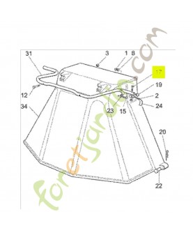 Boulon de bride Honda 80143VK1003 et CG12791500H0
