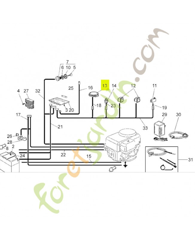 Micro interrupteur Honda 80138Y09003 et CG19410607H0