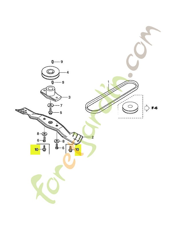 Boulon de bride10x20 réf. Honda 90105VH3K11