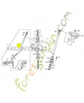 Bielle, direction - Réf. Honda 80165Y09013