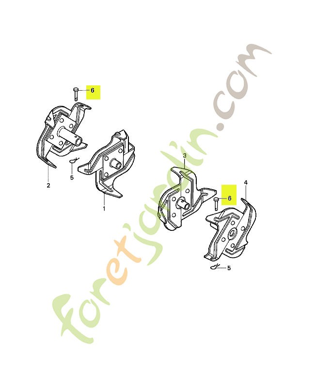 Goupille de rotor réf. Honda 90757782000