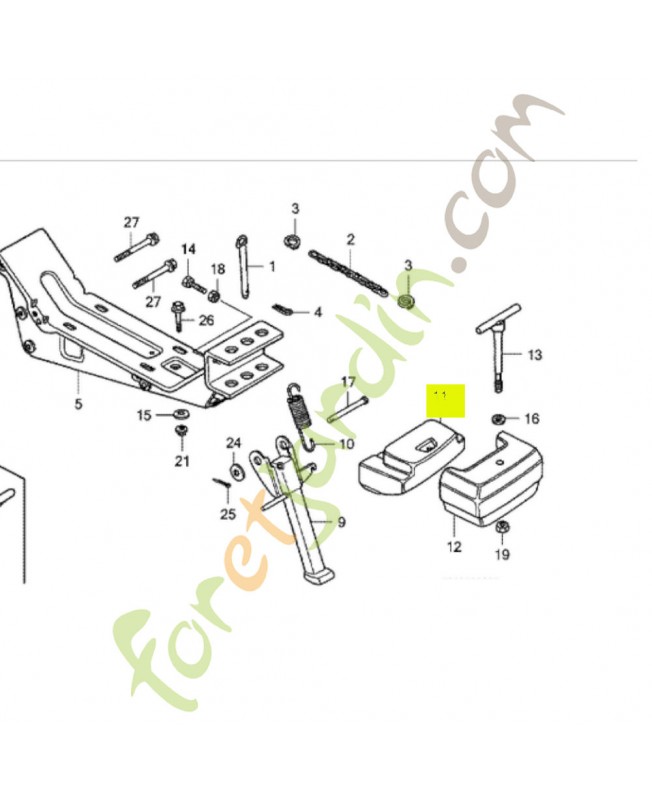 Poids avant (8kg) r280 Honda 59301703000ZE
