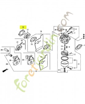 Joint d'isolant réf. Honda 16212ZL8000