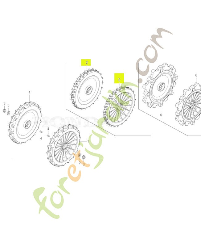 Roue  réf. Honda 42710VP7A01