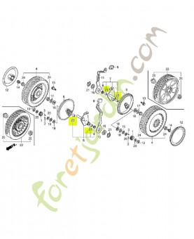 Bague d'arbre de commande réf. Honda 44327VE2801