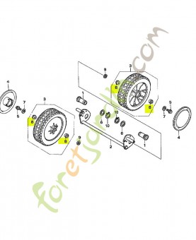 Roulement a billes radial réf. Honda 91051VE0750
