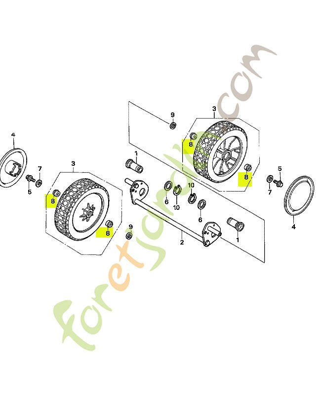 Roulement a billes radial réf. Honda 91051VE0750