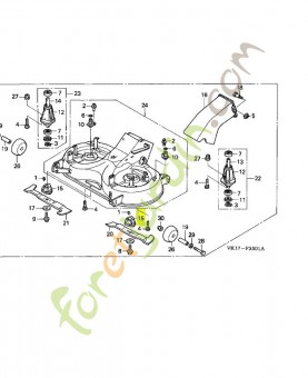 Support de lame réf. Honda 80225Y09003