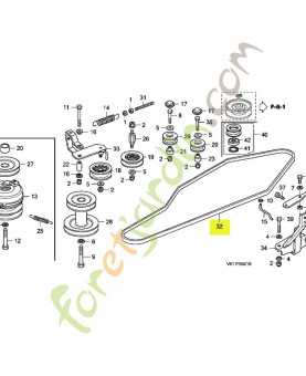 Courroie réf. Honda 80477VK1003