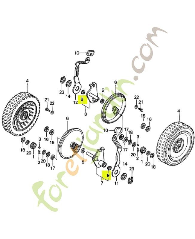 Cache-poussiere, 12.7mm réf. Honda 42944VE2801