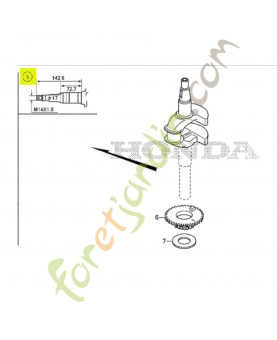 Vilebrequin Honda 13311Z9L880