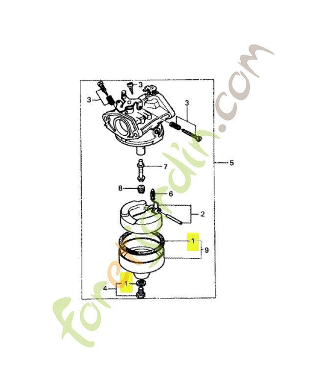 Jeu joint réf. Honda 16010883015
