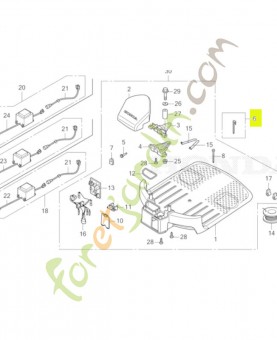 Jeu chevilles, fil zone réf. Honda 31225VP7000