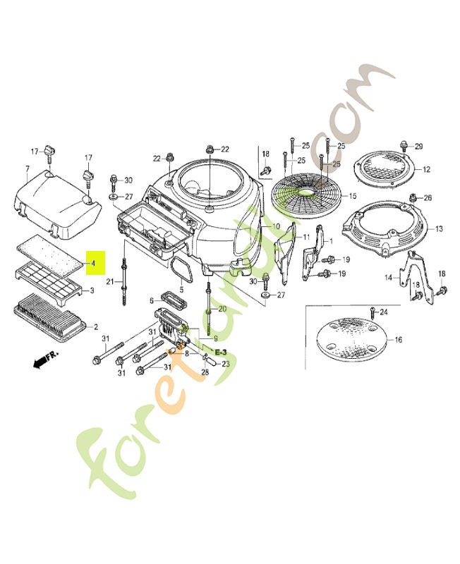 Filtre, exterieur réf. Honda 17218Z0A810