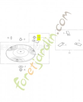 Ecrou, balai, 5mm réf. Honda 90305VP7000